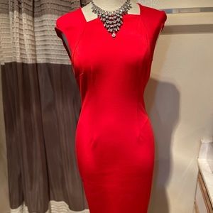 Beautiful red dress with back zipper